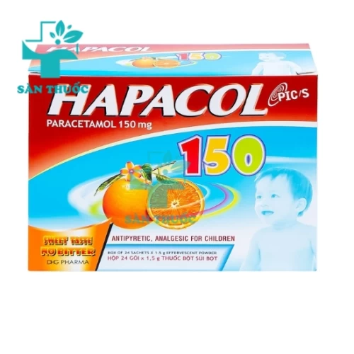 Hapacol 150mg DHG - Trị cảm cúm, sốt xuất huyết