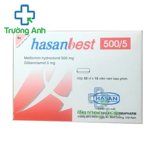 Hasanbest 500/5 - Thuốc trị đái tháo đường type II hiệu quả