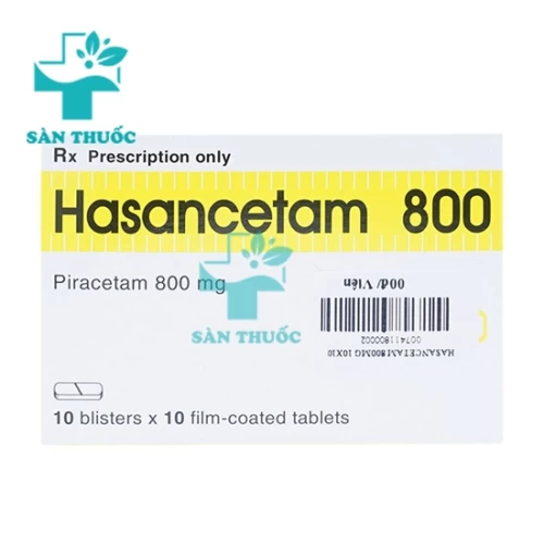 Hasancetam 800 - Thuốc điều trị suy giảm trí nhớ hiệu quả