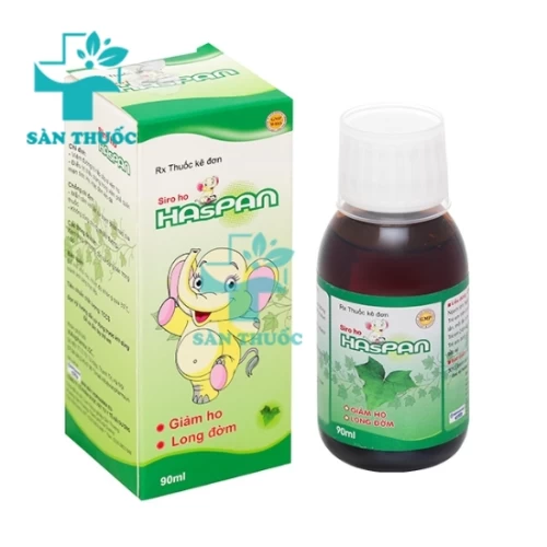 Siro Ho Haspan HD Pharma - Hỗ trợ giảm ho, làm giảm co thắt phế quản
