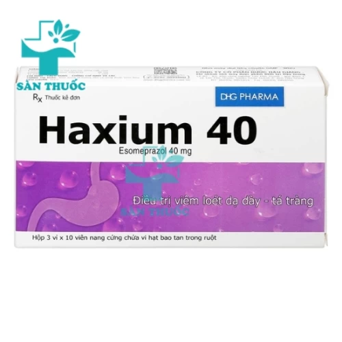 Haxium 40 DHG Pharma - Thuốc điều trị trào ngược dạ dày thực quản
