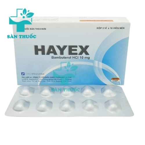 Hayex - Thuốc điều trị hen phế quản mãn tính của Davipharm