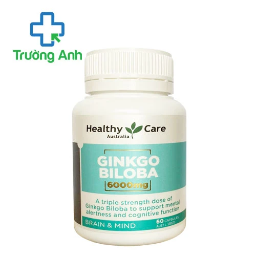 Healthy Care Ginkgo Biloba 6000mg - Hỗ trợ cải thiện não bộ của Úc
