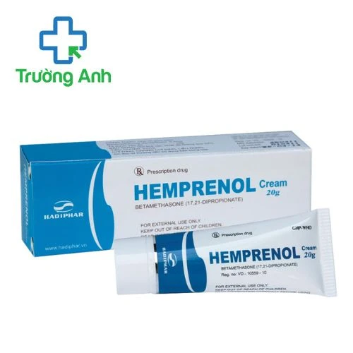 Hemprenol Cream 20g Hadiphar - Điều trị bệnh về da như viêm da dị ứng