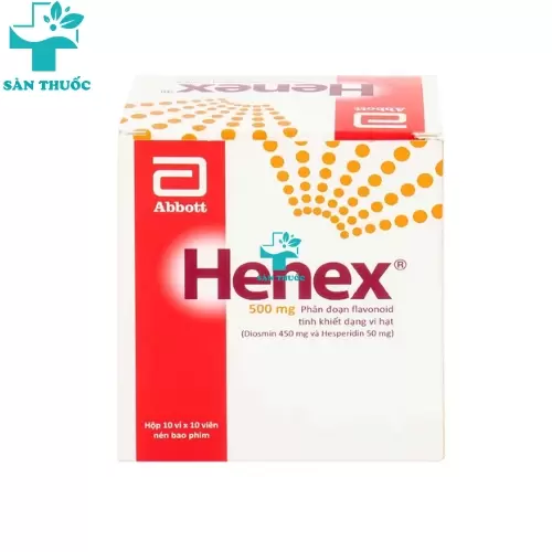 Henex 500mg - Diosmin 450mg + Hesperidin 50mg Glomed