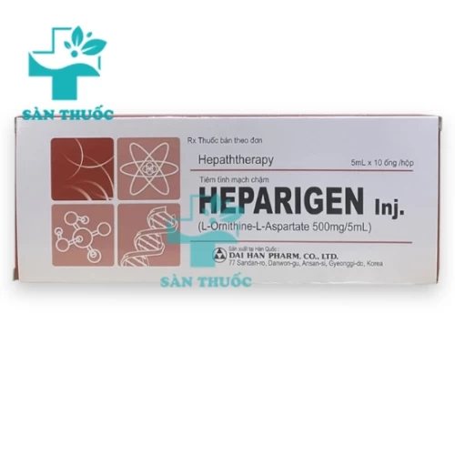 Heparigen Inj.500mg/5ml - Thuốc điều trị viêm gan, xơ gan hiệu quả