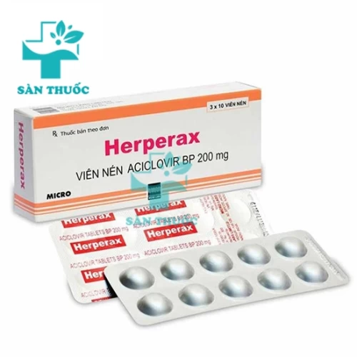 HERPERAX - Thuốc chống nhiễm khuẩn, kháng virus và nấm của Ấn Độ