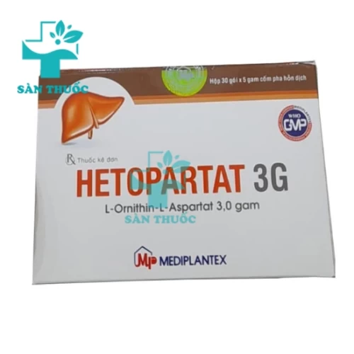 Hetopartat 3G - Thuốc điều trị bệnh về gan của Mediplantex