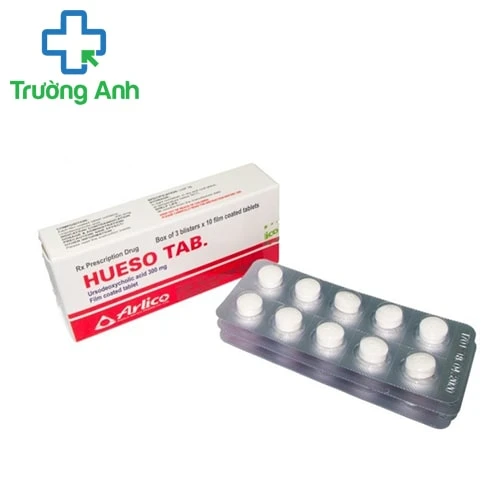Hueso Tab 300mg - Thuốc điều trị sỏi túi mật cholesterol của Hàn