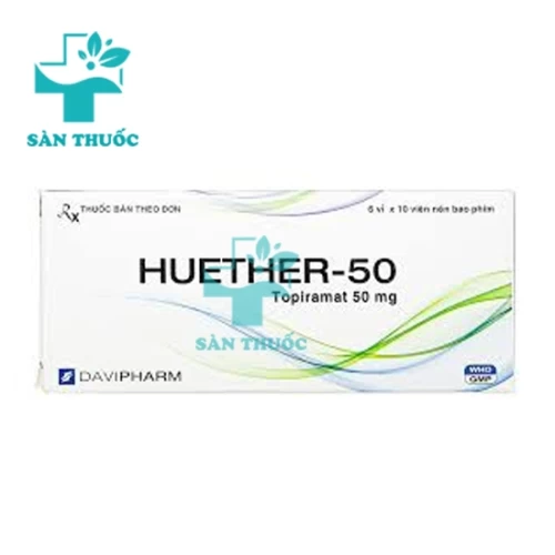 Huether 50mg - Thuốc điều trị co giật, động kinh của Davipharm