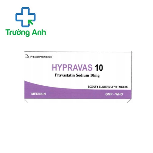 Hypravas 10 - Thuốc điều trị các bệnh tim mạch của Medisun