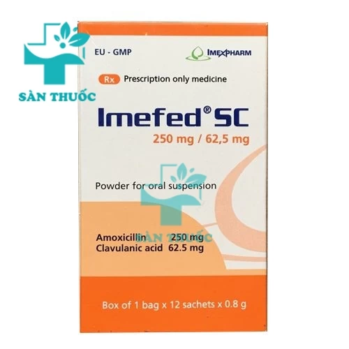 Imefed SC 250mg/62,5mg Imexpharm - Thuốc điều trị nhiễm khuẩn