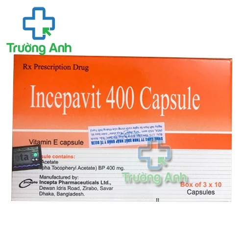 Incepavit 400 Capsule - Dự phòng và điều trị thiếu Vitamin E