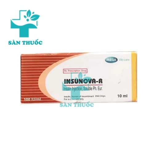  Insunova - R 100IU/ml Inj.10ml - Thuốc điều trị bệnh tiểu đường hiệu quả