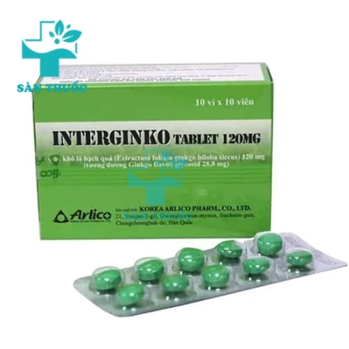 Interginko tablet 120mg- Thuốc cải thiện trí não hiệu quả của Hàn