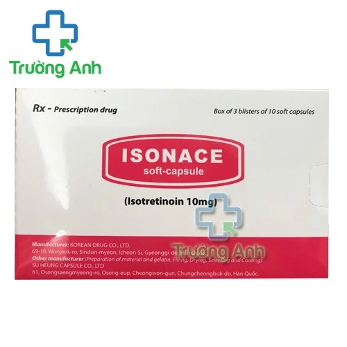 Isonace - Thuốc điều trị mụn trứng cá hiệu quả của Hàn Quốc