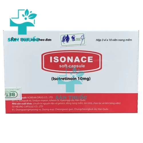 Isonace - Thuốc điều trị mụn trứng cá hiệu quả của Hàn Quốc