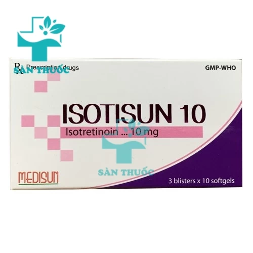 Isotisun 10 Medisun - Thuốc điều trị mụn trứng cá hiệu quả