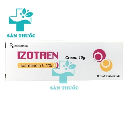 Izotren 0.1% cream - Thuốc điều trị mụn trứng cá hiệu quả