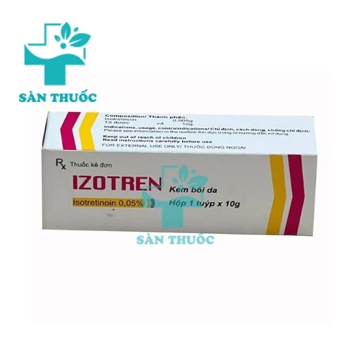 Izotren 0.05% cream - Thuốc điều trị mụn trứng cá hiệu quả