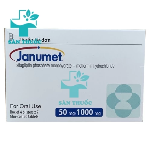 Janumet 50mg/1000mg MSD - Thuốc điều trị đái tháo đường tuyp 2