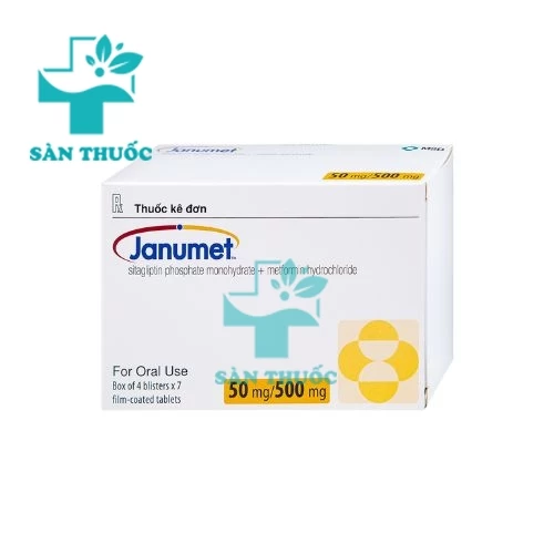 Janumet 50mg/500mg MSD - Thuốc điều trị bệnh tiểu đường hiệu quả