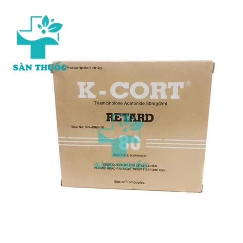 K cort Inj.80mg/2ml  - Thuốc chống viêm hiệu quả của Italy