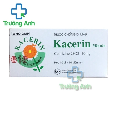 Kacerin - Thuốc điều trị viêm mũi dị ứng của Khapharco