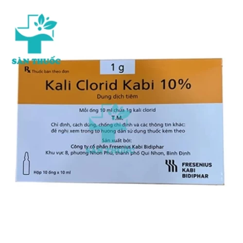 Kali Clorid Kabi 10% - Thuốc điều trị giảm kali máu hiệu quả