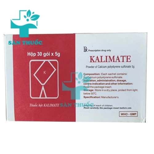 Kalimate 5g - Thuốc điều trị hối chứng tăng kali trong máu hiệu quả