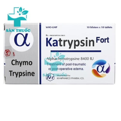 Katrypsin Fort - Thuốc chống phù nề, chống viêm của Khánh Hòa