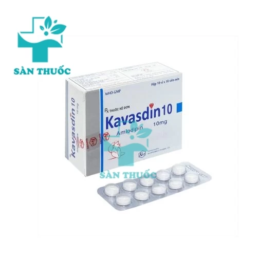 Kavasdin 10 Khapharco - Thuốc trị tăng huyết áp và suy tim 