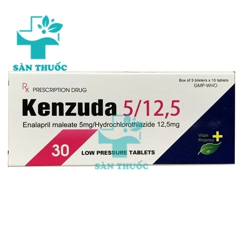 Kenzuda 5/12,5 Tipharco - Thuốc điều trị tăng huyết áp hiệu quả