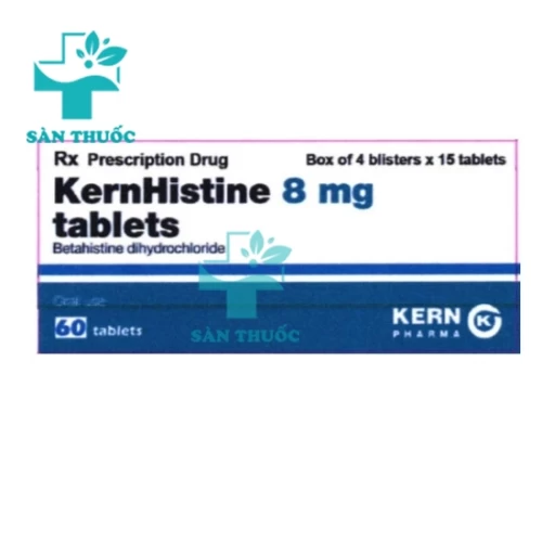 Kernhistine 8mg Kern Pharma - Thuốc điều trị chóng mặt hiệu quả