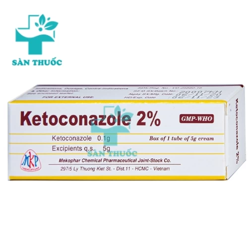 Ketoconazole 2% Mekophar - Kem bôi trị viêm da, nấm da