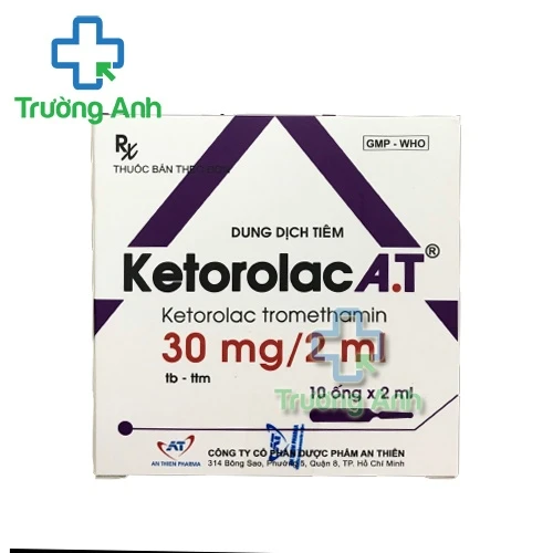 Ketorolac A.T 30mg/2ml - Thuốc giảm đau ngắn hạn hiệu quả