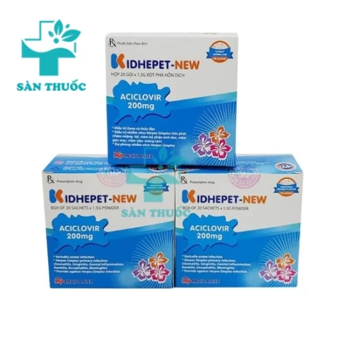 Kidhepet-new Mediplantex - Thuốc điều trị Zona, thủy đậu hiệu quả