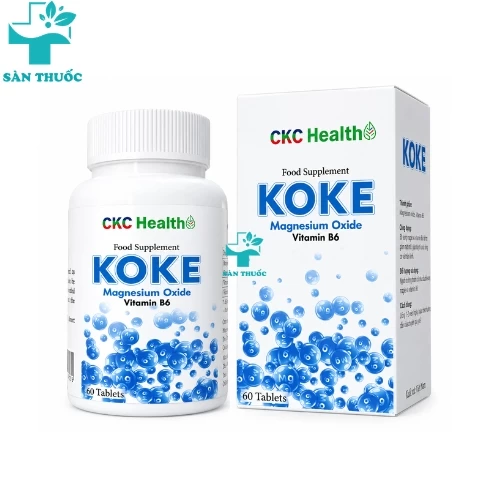Koke - Magie oxit 300 mg + Vitamin B6 5mg + Vitamin D3 0,015 mg Oxford Health