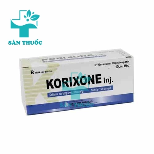 Korixone Inj 1g Hankook - Thuốc điều trị nhiễm khuẩn nặng