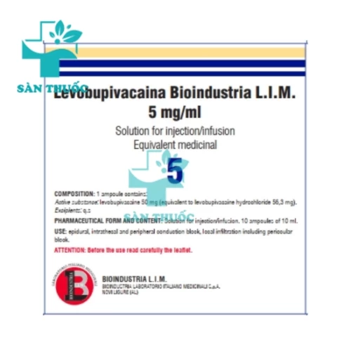 Levobupivacaina Bioindustria L.I.M - Thuốc gây tê của Ý