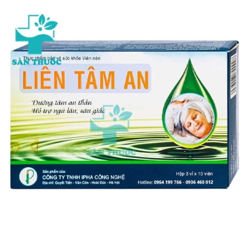 Liên tâm an - Thuốc giúp an thần hiệu quả