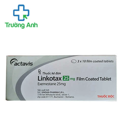 Linkotax 25mg Actavis - Thuốc điều trị ung thư vú của Rumania