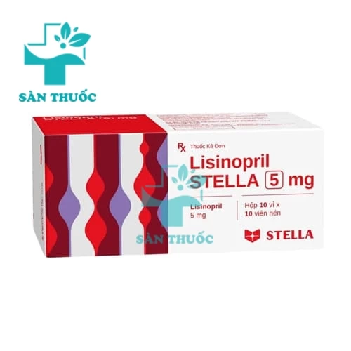 Lisinopril Stella 5mg - Thuốc điều trị tăng huyết áp dạng uống