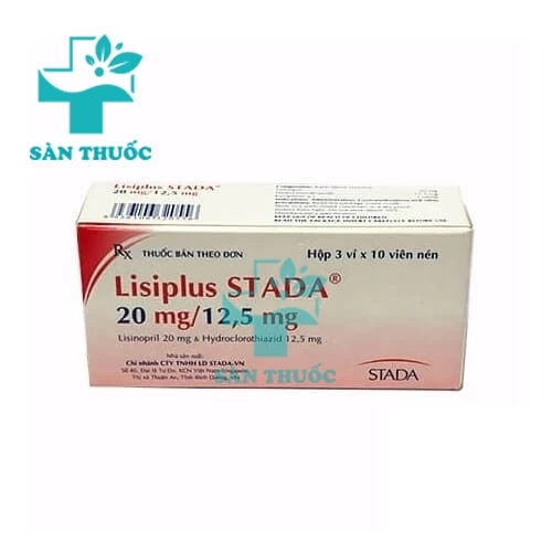 Lisiplus Stada 20mg/12,5mg - Thuốc điều trị tăng huyết áp