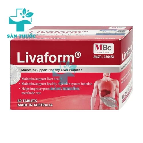 Livaform - Giúp hỗ trợ tăng cường chức năng gan của Úc