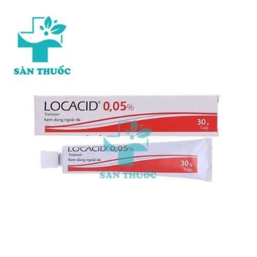 Locacid Cream 0.05% 30g - Thuốc điều trị mụn trứng cá hiệu quả của Pháp