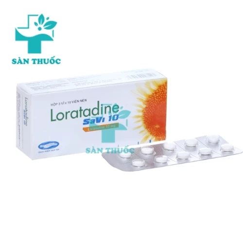 Loratadine SaVi 10 - Thuốc điều trị viêm mũi dị ứng, mày đay