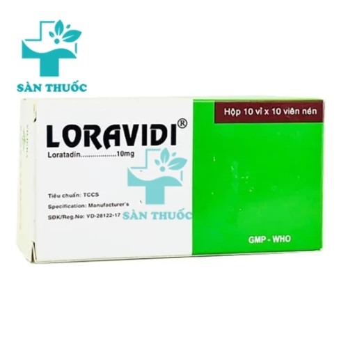 Loravidi - Thuốc điều trị viêm mũi dị ứng hiệu quả
