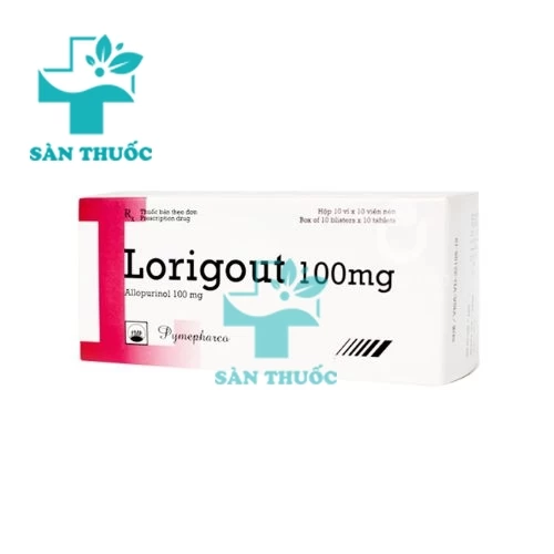 Lorigout 100mg - Thuốc điều trị tăng acid uric máu của Pymepharco