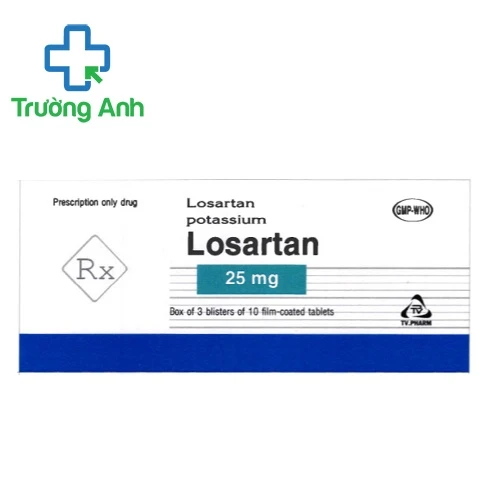 Losartan 25mg TV.Pharm - Điều trị tăng huyết áp hiệu quả